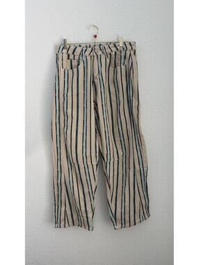loveimgs Women Boyfriend Baggy Barrel Jeans -Stripes
